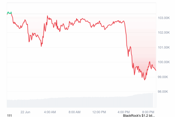 Bitcoin bounces after dip to under $99K