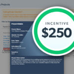 Respondent.io dashboard showing a paid research study with a $250 incentive for a 45-minute session.
